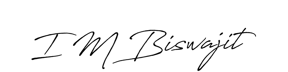 Also You can easily find your signature by using the search form. We will create I M Biswajit name handwritten signature images for you free of cost using Antro_Vectra_Bolder sign style. I M Biswajit signature style 7 images and pictures png