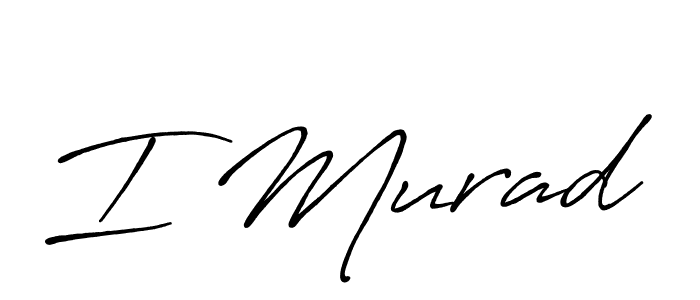 How to make I Murad signature? Antro_Vectra_Bolder is a professional autograph style. Create handwritten signature for I Murad name. I Murad signature style 7 images and pictures png