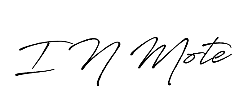 Best and Professional Signature Style for I N Mote. Antro_Vectra_Bolder Best Signature Style Collection. I N Mote signature style 7 images and pictures png