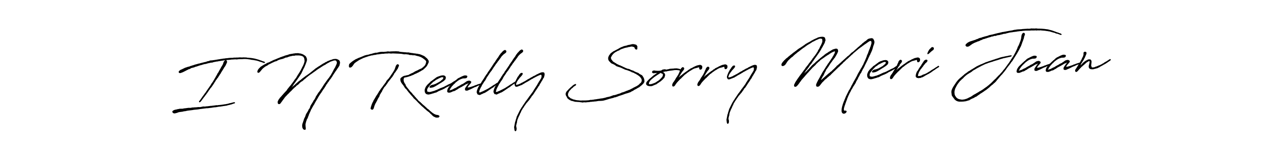 You can use this online signature creator to create a handwritten signature for the name I N Really Sorry Meri Jaan. This is the best online autograph maker. I N Really Sorry Meri Jaan signature style 7 images and pictures png