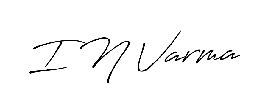 Similarly Antro_Vectra_Bolder is the best handwritten signature design. Signature creator online .You can use it as an online autograph creator for name I N Varma. I N Varma signature style 7 images and pictures png