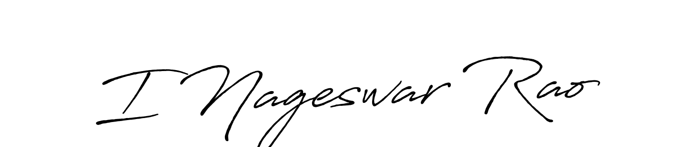 It looks lik you need a new signature style for name I Nageswar Rao. Design unique handwritten (Antro_Vectra_Bolder) signature with our free signature maker in just a few clicks. I Nageswar Rao signature style 7 images and pictures png