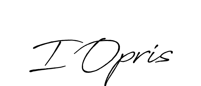 Make a beautiful signature design for name I Opris. With this signature (Antro_Vectra_Bolder) style, you can create a handwritten signature for free. I Opris signature style 7 images and pictures png