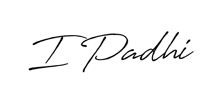 Also we have I Padhi name is the best signature style. Create professional handwritten signature collection using Antro_Vectra_Bolder autograph style. I Padhi signature style 7 images and pictures png