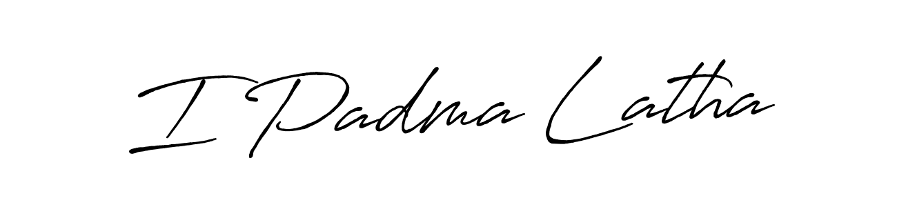 Make a beautiful signature design for name I Padma Latha. Use this online signature maker to create a handwritten signature for free. I Padma Latha signature style 7 images and pictures png