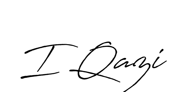 Also we have I Qazi name is the best signature style. Create professional handwritten signature collection using Antro_Vectra_Bolder autograph style. I Qazi signature style 7 images and pictures png