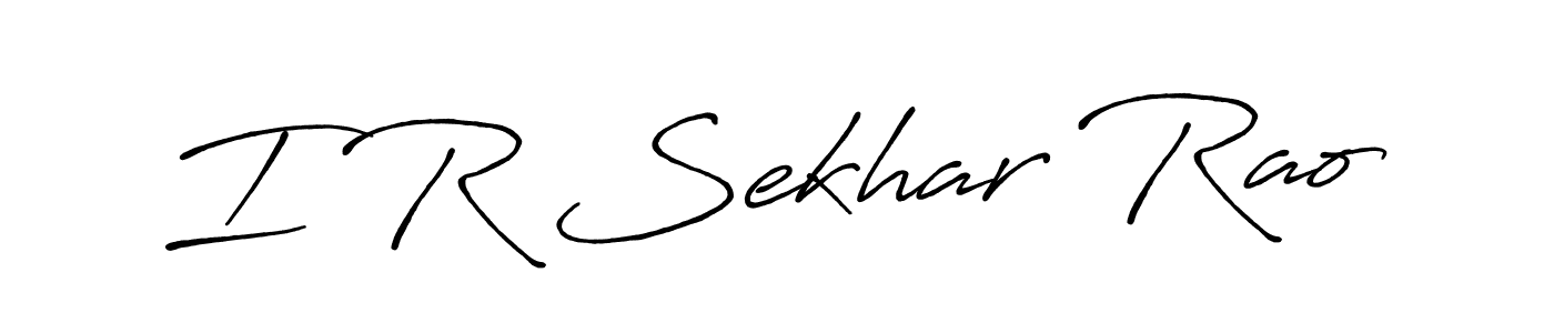 Use a signature maker to create a handwritten signature online. With this signature software, you can design (Antro_Vectra_Bolder) your own signature for name I R Sekhar Rao. I R Sekhar Rao signature style 7 images and pictures png