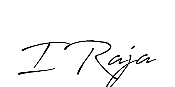 I Raja stylish signature style. Best Handwritten Sign (Antro_Vectra_Bolder) for my name. Handwritten Signature Collection Ideas for my name I Raja. I Raja signature style 7 images and pictures png