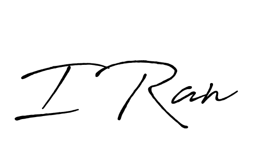 Make a beautiful signature design for name I Ran. With this signature (Antro_Vectra_Bolder) style, you can create a handwritten signature for free. I Ran signature style 7 images and pictures png