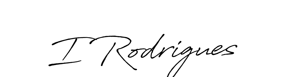 The best way (Antro_Vectra_Bolder) to make a short signature is to pick only two or three words in your name. The name I Rodrigues include a total of six letters. For converting this name. I Rodrigues signature style 7 images and pictures png