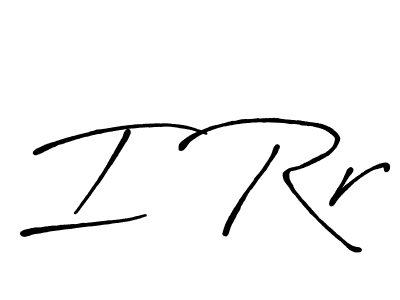 Make a beautiful signature design for name I Rr. With this signature (Antro_Vectra_Bolder) style, you can create a handwritten signature for free. I Rr signature style 7 images and pictures png