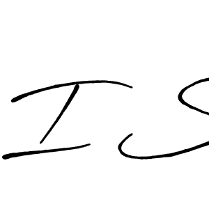 I S stylish signature style. Best Handwritten Sign (Antro_Vectra_Bolder) for my name. Handwritten Signature Collection Ideas for my name I S. I S signature style 7 images and pictures png