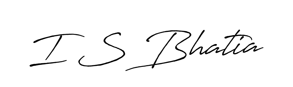 Also You can easily find your signature by using the search form. We will create I S Bhatia name handwritten signature images for you free of cost using Antro_Vectra_Bolder sign style. I S Bhatia signature style 7 images and pictures png