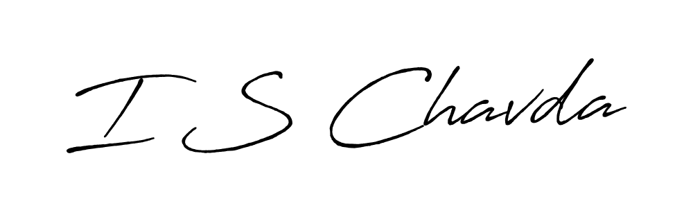 Also You can easily find your signature by using the search form. We will create I S Chavda name handwritten signature images for you free of cost using Antro_Vectra_Bolder sign style. I S Chavda signature style 7 images and pictures png