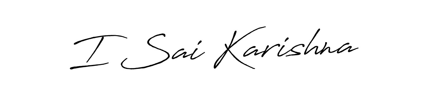 You can use this online signature creator to create a handwritten signature for the name I Sai Karishna. This is the best online autograph maker. I Sai Karishna signature style 7 images and pictures png