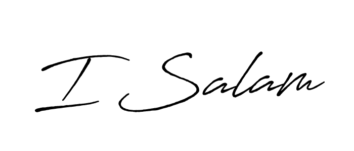 Best and Professional Signature Style for I Salam. Antro_Vectra_Bolder Best Signature Style Collection. I Salam signature style 7 images and pictures png