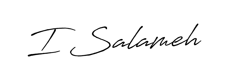 You can use this online signature creator to create a handwritten signature for the name I Salameh. This is the best online autograph maker. I Salameh signature style 7 images and pictures png