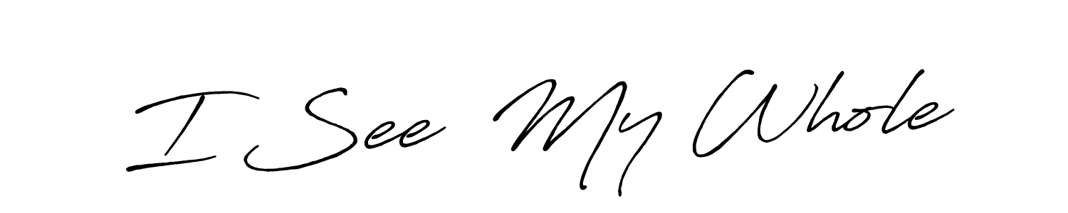 Antro_Vectra_Bolder is a professional signature style that is perfect for those who want to add a touch of class to their signature. It is also a great choice for those who want to make their signature more unique. Get I See  My Whole name to fancy signature for free. I See  My Whole signature style 7 images and pictures png