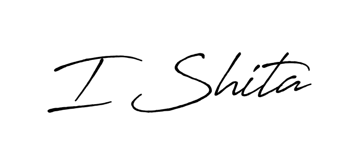 Also You can easily find your signature by using the search form. We will create I Shita name handwritten signature images for you free of cost using Antro_Vectra_Bolder sign style. I Shita signature style 7 images and pictures png