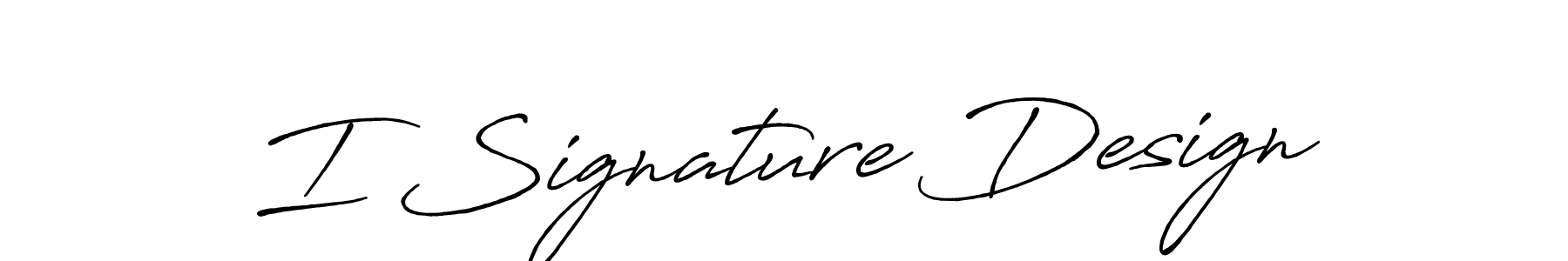 Create a beautiful signature design for name I Signature Design. With this signature (Antro_Vectra_Bolder) fonts, you can make a handwritten signature for free. I Signature Design signature style 7 images and pictures png