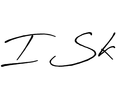 How to make I Sk name signature. Use Antro_Vectra_Bolder style for creating short signs online. This is the latest handwritten sign. I Sk signature style 7 images and pictures png