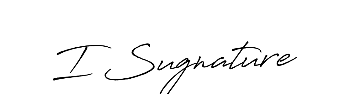 Also we have I Sugnature name is the best signature style. Create professional handwritten signature collection using Antro_Vectra_Bolder autograph style. I Sugnature signature style 7 images and pictures png