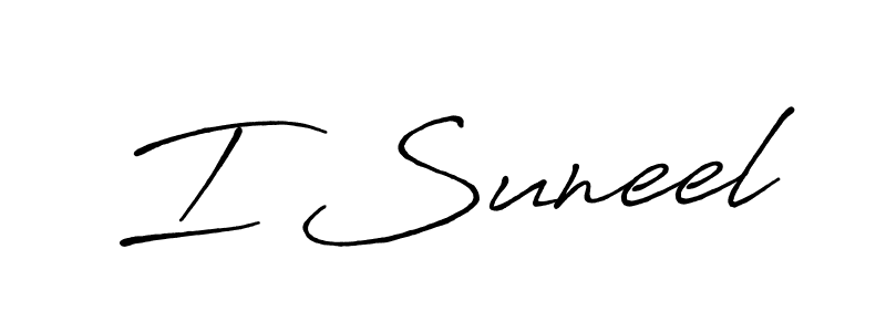 Design your own signature with our free online signature maker. With this signature software, you can create a handwritten (Antro_Vectra_Bolder) signature for name I Suneel. I Suneel signature style 7 images and pictures png