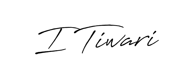 Also we have I Tiwari name is the best signature style. Create professional handwritten signature collection using Antro_Vectra_Bolder autograph style. I Tiwari signature style 7 images and pictures png
