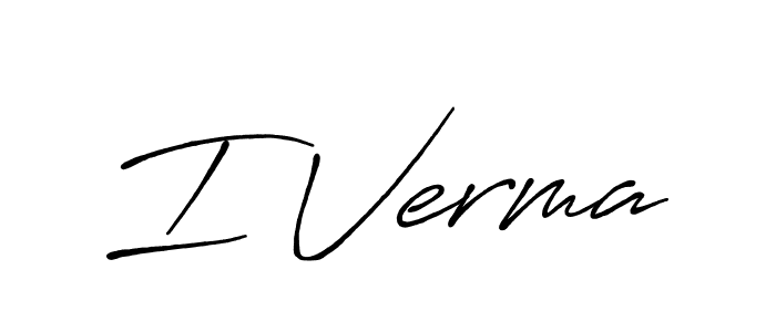 Also You can easily find your signature by using the search form. We will create I Verma name handwritten signature images for you free of cost using Antro_Vectra_Bolder sign style. I Verma signature style 7 images and pictures png