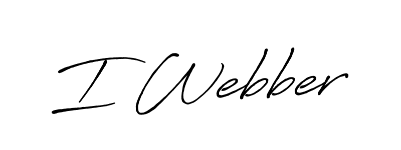 How to make I Webber signature? Antro_Vectra_Bolder is a professional autograph style. Create handwritten signature for I Webber name. I Webber signature style 7 images and pictures png