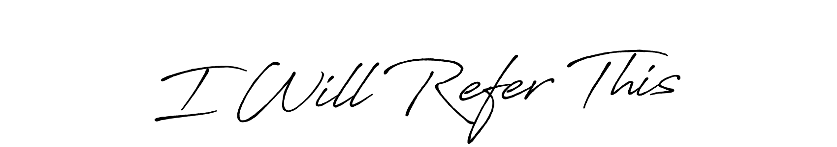 See photos of I Will Refer This official signature by Spectra . Check more albums & portfolios. Read reviews & check more about Antro_Vectra_Bolder font. I Will Refer This signature style 7 images and pictures png