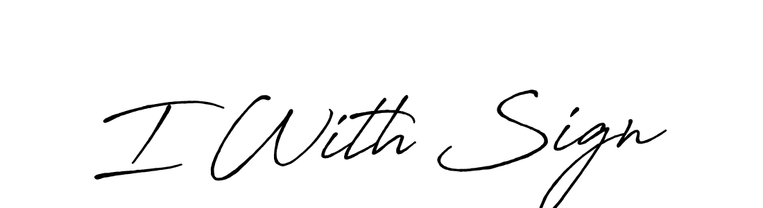 Make a beautiful signature design for name I With Sign. Use this online signature maker to create a handwritten signature for free. I With Sign signature style 7 images and pictures png