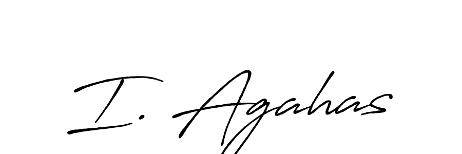 Also we have I. Agahas name is the best signature style. Create professional handwritten signature collection using Antro_Vectra_Bolder autograph style. I. Agahas signature style 7 images and pictures png