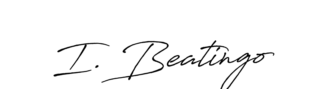 How to Draw I. Beatingo signature style? Antro_Vectra_Bolder is a latest design signature styles for name I. Beatingo. I. Beatingo signature style 7 images and pictures png