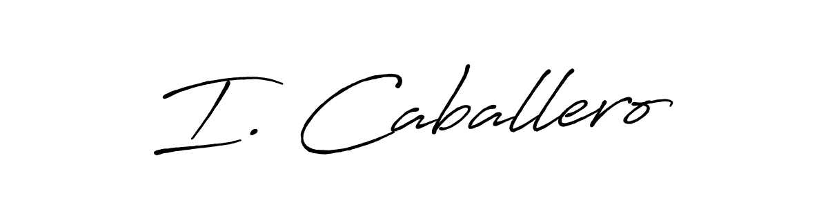 Similarly Antro_Vectra_Bolder is the best handwritten signature design. Signature creator online .You can use it as an online autograph creator for name I. Caballero. I. Caballero signature style 7 images and pictures png