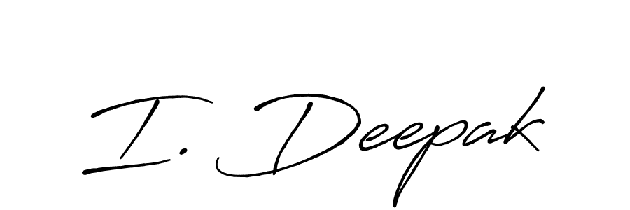 Design your own signature with our free online signature maker. With this signature software, you can create a handwritten (Antro_Vectra_Bolder) signature for name I. Deepak. I. Deepak signature style 7 images and pictures png