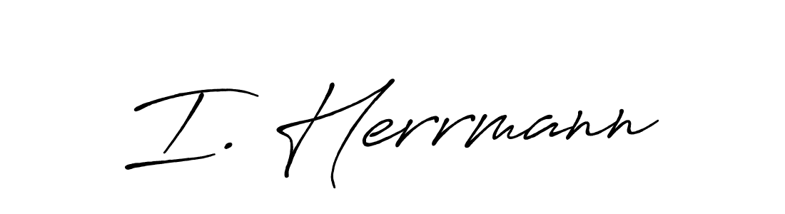 Create a beautiful signature design for name I. Herrmann. With this signature (Antro_Vectra_Bolder) fonts, you can make a handwritten signature for free. I. Herrmann signature style 7 images and pictures png