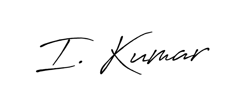 Use a signature maker to create a handwritten signature online. With this signature software, you can design (Antro_Vectra_Bolder) your own signature for name I. Kumar. I. Kumar signature style 7 images and pictures png