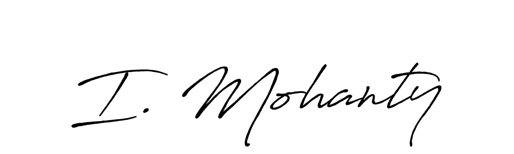 You should practise on your own different ways (Antro_Vectra_Bolder) to write your name (I. Mohanty) in signature. don't let someone else do it for you. I. Mohanty signature style 7 images and pictures png