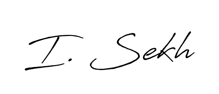 Design your own signature with our free online signature maker. With this signature software, you can create a handwritten (Antro_Vectra_Bolder) signature for name I. Sekh. I. Sekh signature style 7 images and pictures png