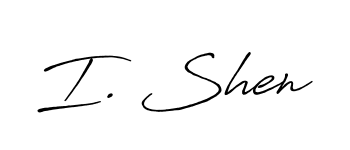 You should practise on your own different ways (Antro_Vectra_Bolder) to write your name (I. Shen) in signature. don't let someone else do it for you. I. Shen signature style 7 images and pictures png