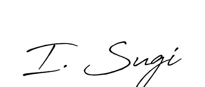 You should practise on your own different ways (Antro_Vectra_Bolder) to write your name (I. Sugi) in signature. don't let someone else do it for you. I. Sugi signature style 7 images and pictures png