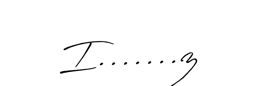 Make a beautiful signature design for name I.......z. With this signature (Antro_Vectra_Bolder) style, you can create a handwritten signature for free. I.......z signature style 7 images and pictures png