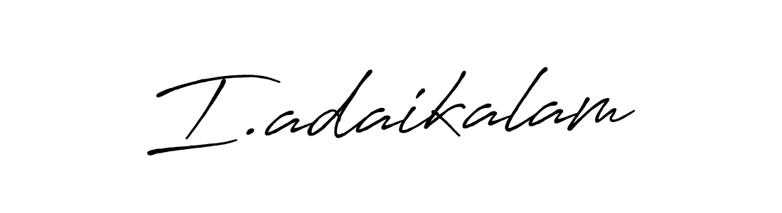 if you are searching for the best signature style for your name I.adaikalam. so please give up your signature search. here we have designed multiple signature styles  using Antro_Vectra_Bolder. I.adaikalam signature style 7 images and pictures png
