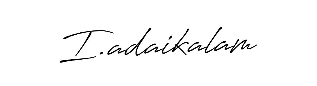 Make a beautiful signature design for name I.adaikalam. With this signature (Antro_Vectra_Bolder) style, you can create a handwritten signature for free. I.adaikalam signature style 7 images and pictures png