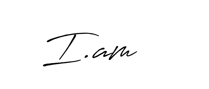 Use a signature maker to create a handwritten signature online. With this signature software, you can design (Antro_Vectra_Bolder) your own signature for name I.am   . I.am    signature style 7 images and pictures png