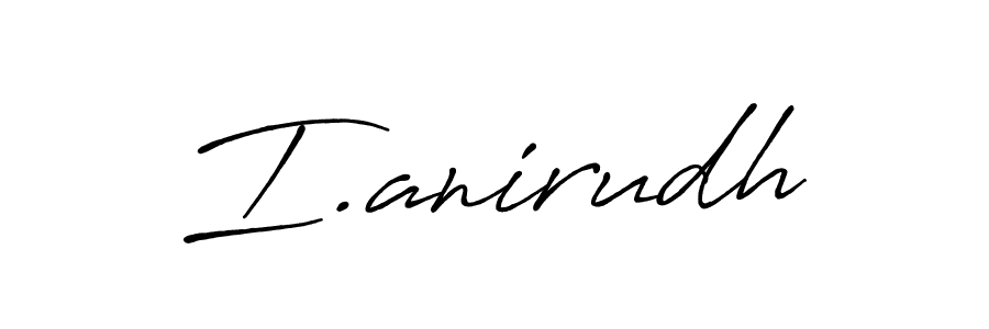 Also we have I.anirudh name is the best signature style. Create professional handwritten signature collection using Antro_Vectra_Bolder autograph style. I.anirudh signature style 7 images and pictures png