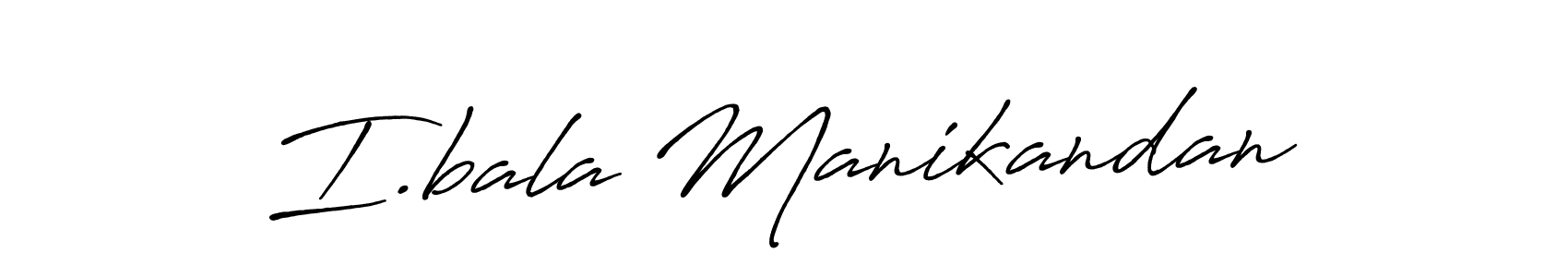 Create a beautiful signature design for name I.bala Manikandan. With this signature (Antro_Vectra_Bolder) fonts, you can make a handwritten signature for free. I.bala Manikandan signature style 7 images and pictures png