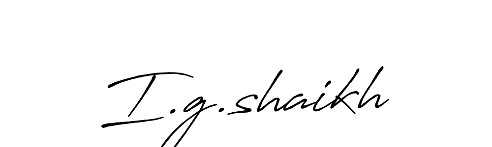 Antro_Vectra_Bolder is a professional signature style that is perfect for those who want to add a touch of class to their signature. It is also a great choice for those who want to make their signature more unique. Get I.g.shaikh name to fancy signature for free. I.g.shaikh signature style 7 images and pictures png