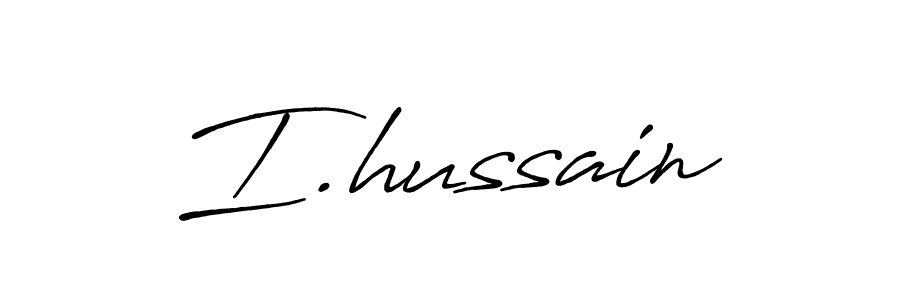 The best way (Antro_Vectra_Bolder) to make a short signature is to pick only two or three words in your name. The name I.hussain include a total of six letters. For converting this name. I.hussain signature style 7 images and pictures png